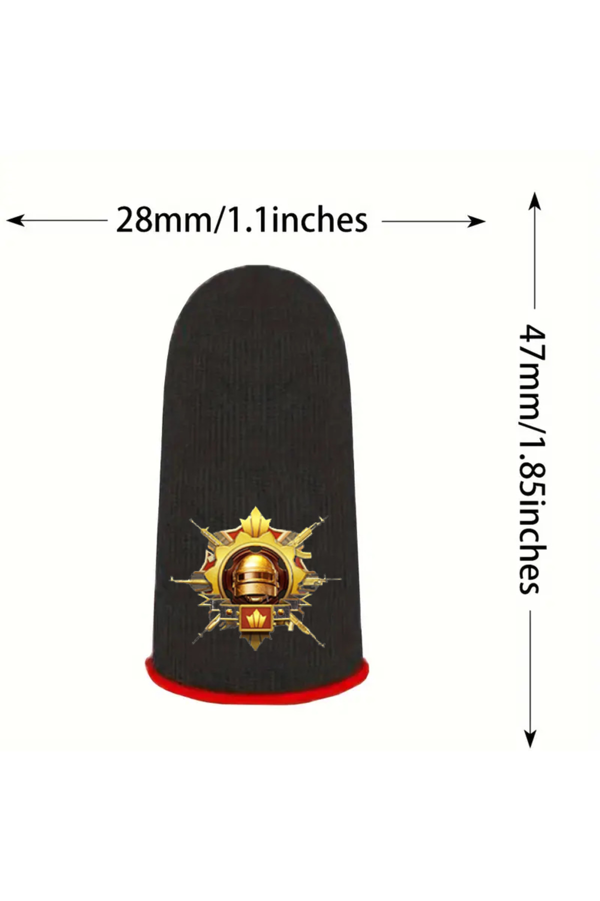 Bilişim Burada Pubg Fatih Arma Desenli Oyun Eldiveni Ter Geçirmez 1 Çift 2 Adet Parmaklık BBPRMK007, one size